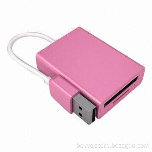 USB 2.0 Card Reader, Delicate Design, Supports Plug-and-play Function, Measures 87 x 19 x 12mm